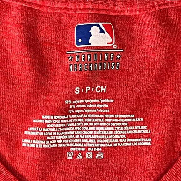 Phillies Baseball Tshirt Size SP‎ Womens V Neck Logo Short Sleeve Small Petite - Picture 7 of 8